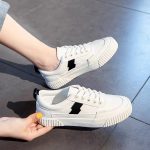 کفش اسپرت سفید مشکی 12389 - تصویر 17